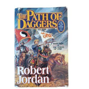 Wheel Of Time #8 The Path of Daggers Robert Jordan HCDJ 1st Edition!